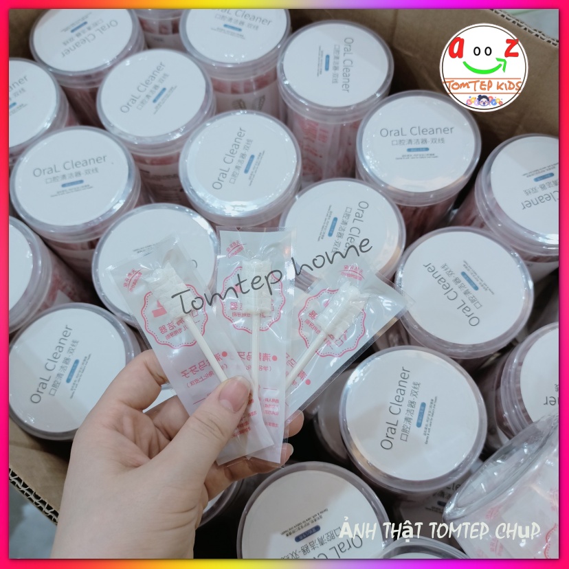 Que Gạc Rơ Lưỡi Vệ Sinh Răng Miệng Cho Bé