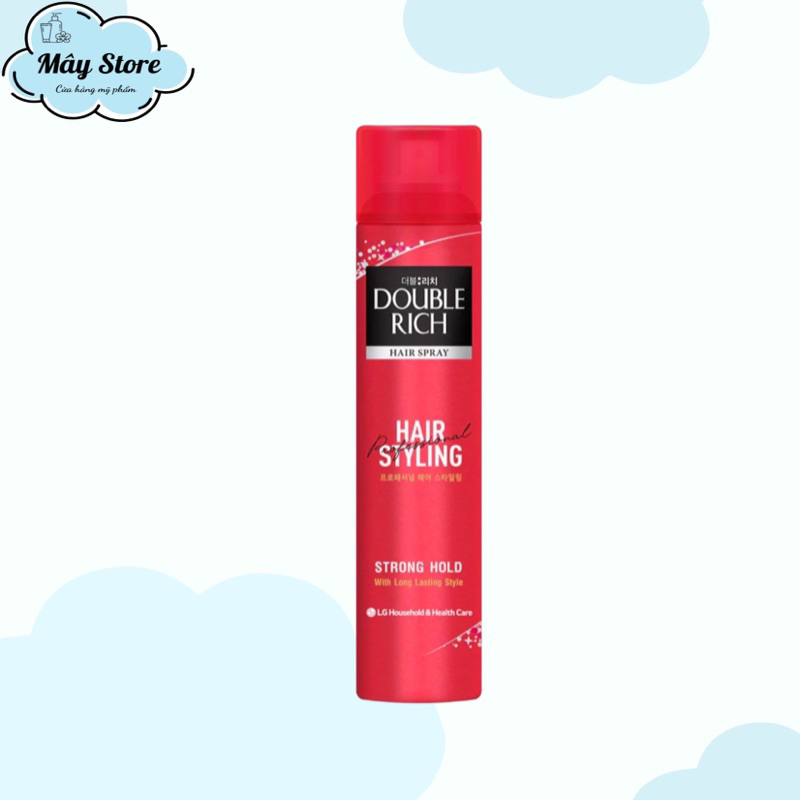Keo Tạo Kiểu Tóc Và Giữ Nếp Mạnh DOUBLE RICH 170ml - - Chỉ với một ít keo giữ nếp tóc Double Rich Hair Spray là bạn đã có thể tạo kiểu những kiểu tóc phù hợp với trang phục và sở thích của mình.