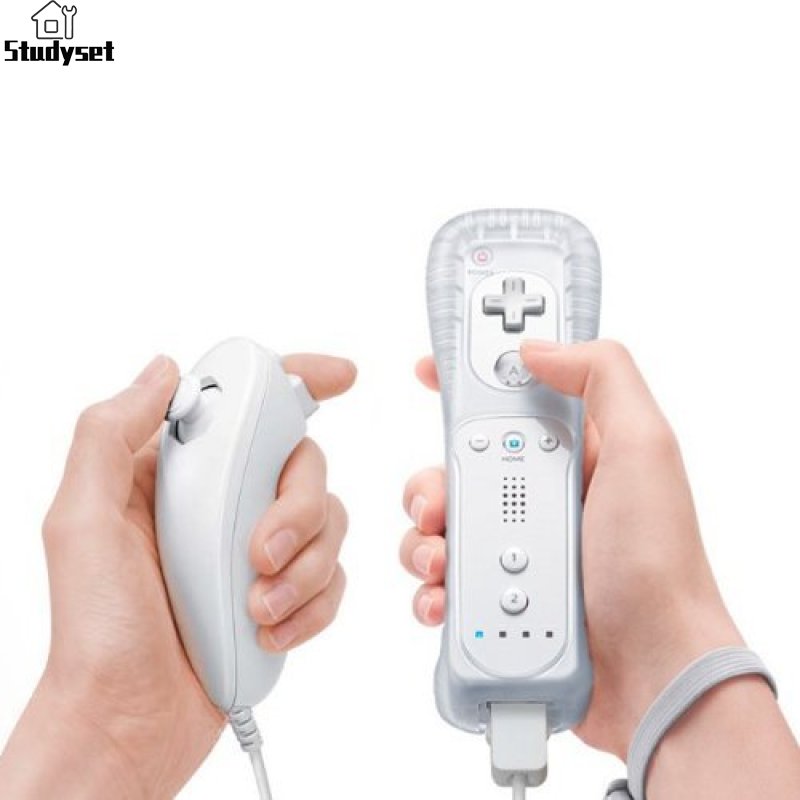 Studyset IN stock TopOne Nunchuk &amp; Remote Game Controller Bundle for Nintendo Wii