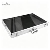 Baoblaze Portable Trading Card Display Case Hard-Shell Trading Card Storage Box with Hinged Lid Sturdy Organizer Safeguarding for Collectors Traders Sellers Travel Conventions