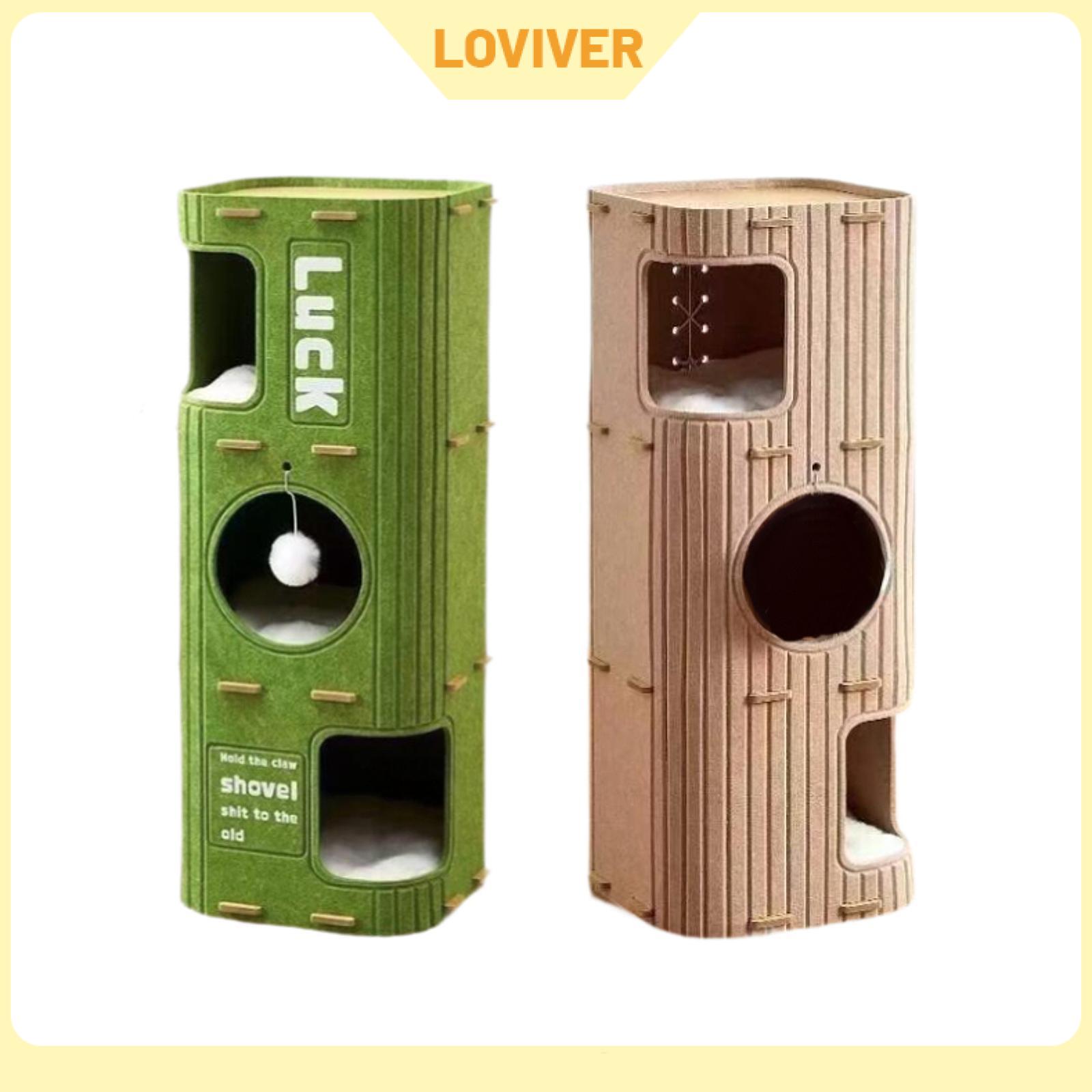 Cat Climbing Tree Cat House Rest Scratch Resistant Nest Hideout Enclosed Climbing Cave Portable Pet Supplies Cosy Pets Bed ราคา 1,478 บาท*ส่งฟรี
