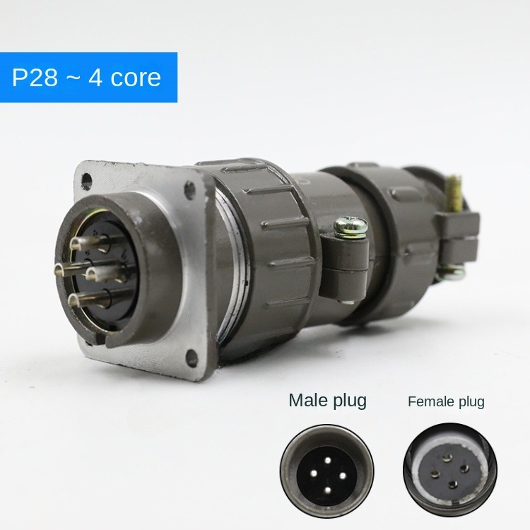 Phích Cắm Lõi P28K9Q-4 | Phích Cắm và Ổ Cắm Công Nghiệp P28K1Q/P28K9Q/P28K3Q/P28K4Q 2 Cores/4 Cores/6 Cores/7 Cores Other 220V IP55 – Kết Nối An Toàn, Bền Bỉ