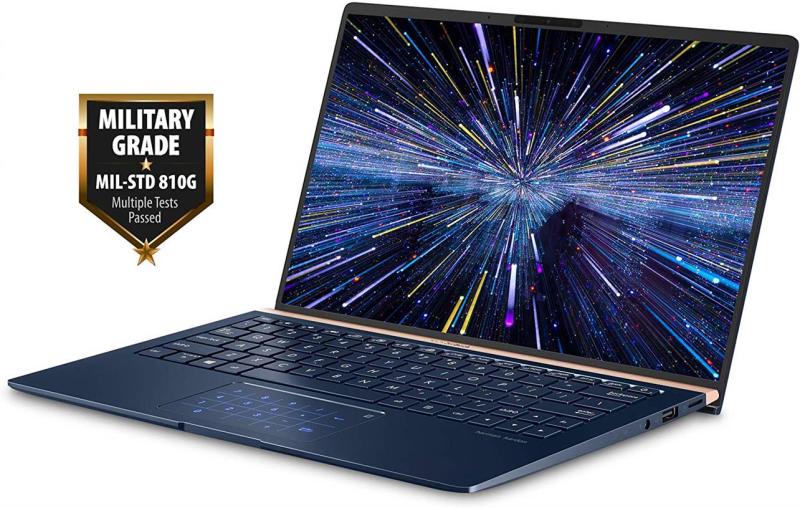 ASUS ZenBook 13 Ultra Slim Laptop, 13.3” FHD WideView, 8th-Gen Intel Core i7-8565U CPU, 16GB RAM, 512GB PCIe SSD, Backlit KB, NumberPad, Military Grade, TPM, Windows 10 Pro