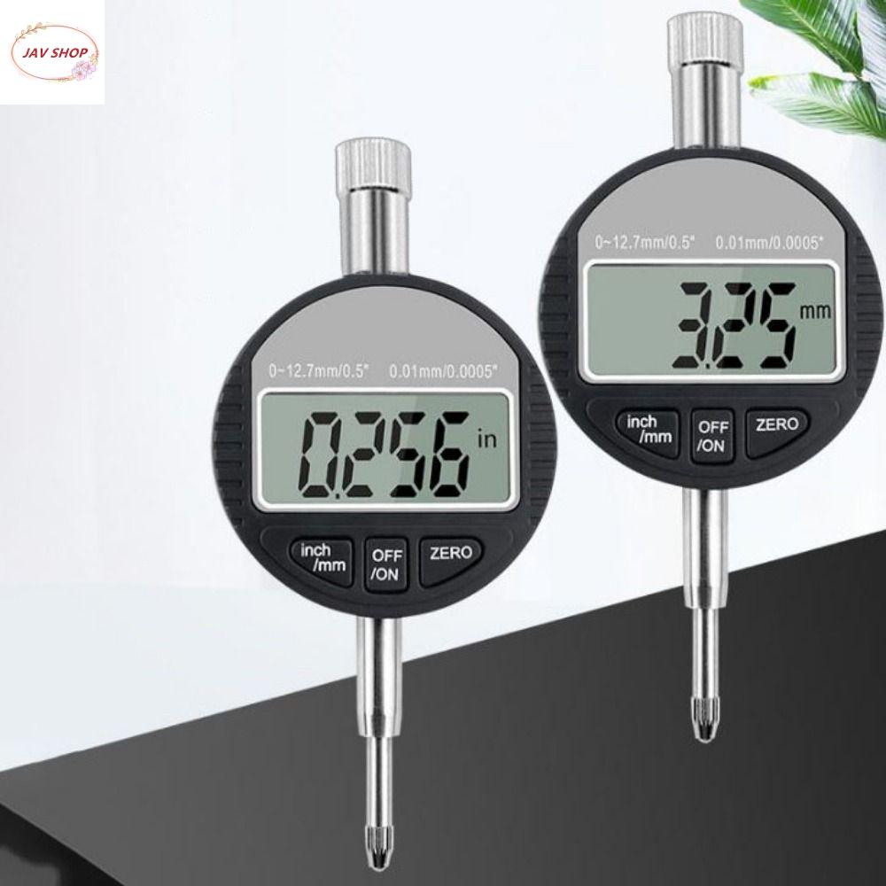 JAV5134 Phạm vi 0-12,7mm Chỉ báo kiểm tra quay số Độ chính xác 0,01mm Màn hình kỹ thuật số Chỉ báo quay số kỹ thuật số Di động Độ chính xác cao Đồng hồ đo chỉ thị Đo độ sâu