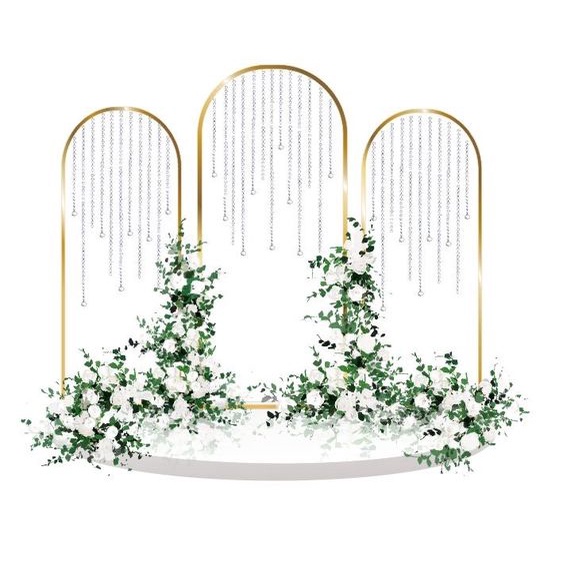 DEKORASI PERNIKAHAN DAN LAMARAN WEDDING PREMIUM WELCOME STAND DEKOR STANDING OVAL BESI DEKORASI BESI PREMIUM KODE U2