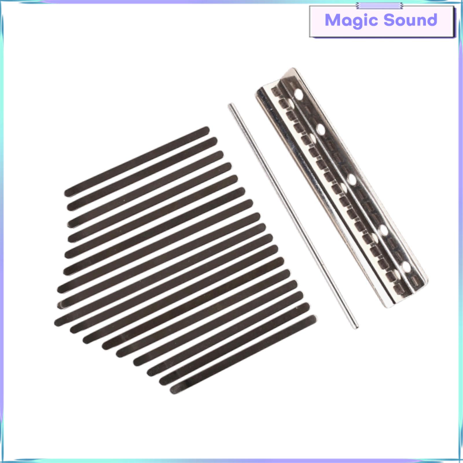 Âm thanh kỳ diệu Thép Phím Cho 17 Phím Kalimba Bộ linh kiện thay thế Âm Nhạc Công Cụ Làm Phụ kiện tự làm Ngón Tay Cái Đàn Piano Người Mới Bắt Đầu Quà Tặng