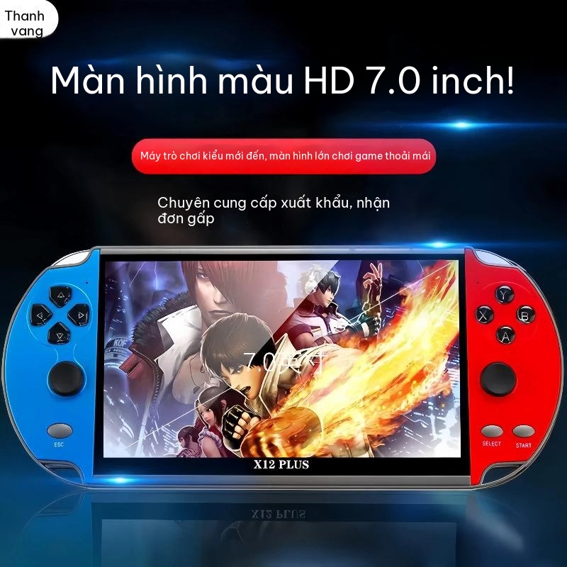 Máy chơi game cầm tay X12 PLUS – màn hình 7 inch, giả lập PSP/PS1, 4K, 10.000+ trò chơi