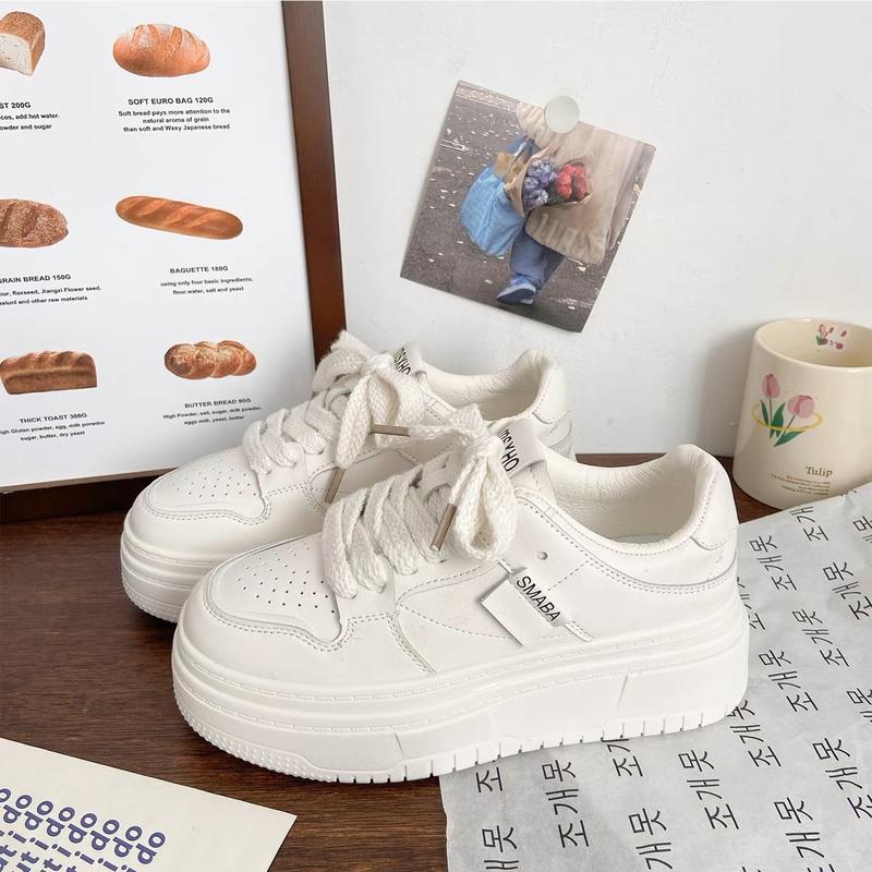 Giày thể thao Sneaker nữ Smaba 5cm Hàng Fullbox Chất Da Cao Cấp Sneaker Shoes MAXWHY