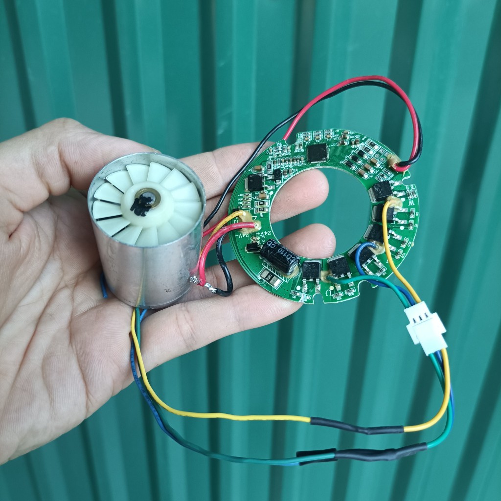 Quạt gió (kèm ESC) không chổi than tốc độ cao 10V - 24V 50W
