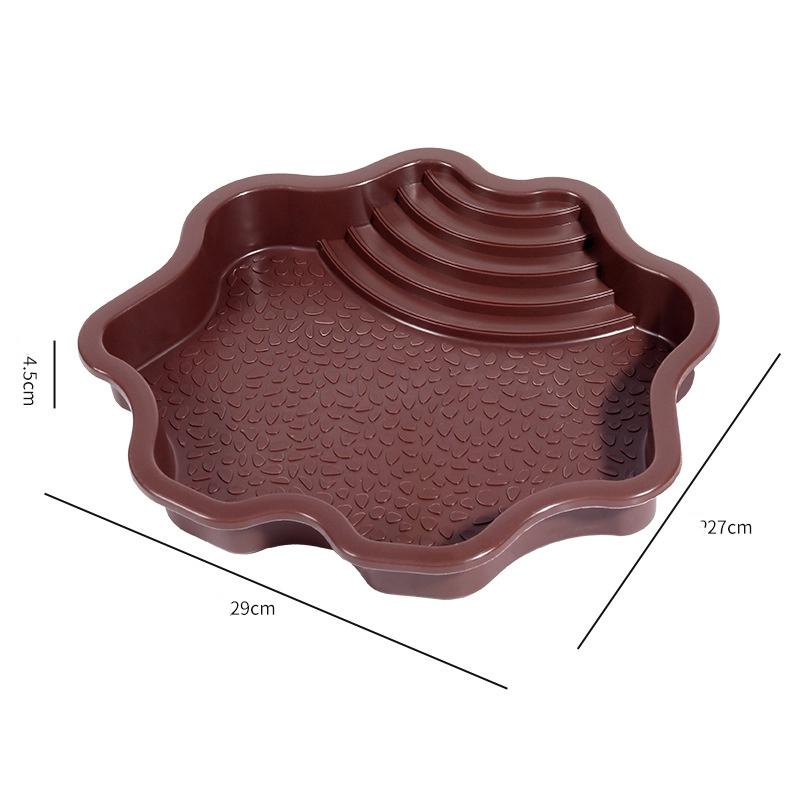 [HUSTOM] COD Loài bò sát món ăn nước với chống trượt giả đá thang thực phẩm bát nước cho rùa thằn lằn tắc kè nhỏ vật nuôi cung cấp - 2