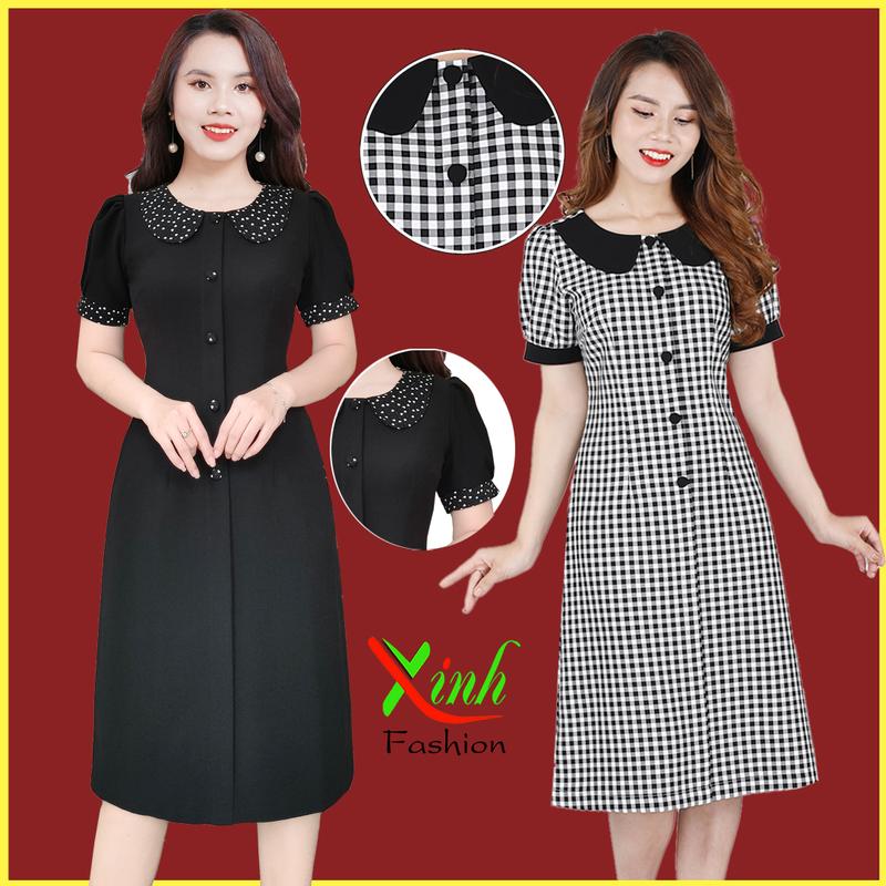 Đầm suông a cổ peter pan dl752-dl753