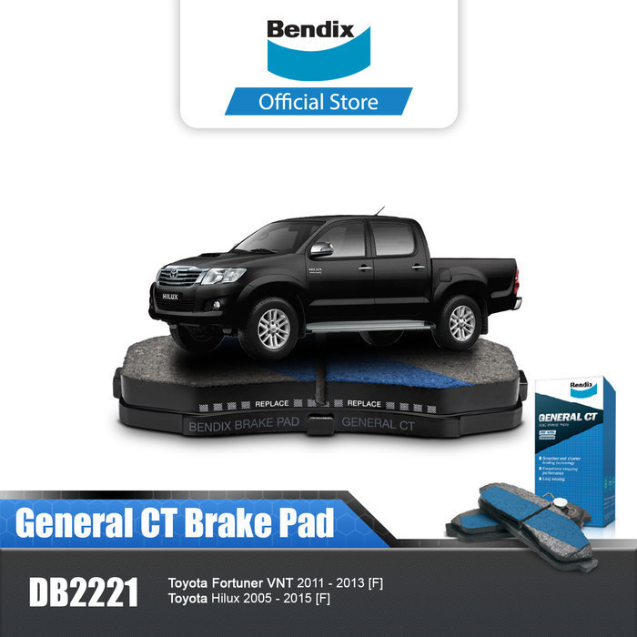 Bendix Kampas Rem Depan Mobil Toyota Hilux 2005-2015 - DB2221GCT Harga 639,400 rupiah*Gratis Ongkir