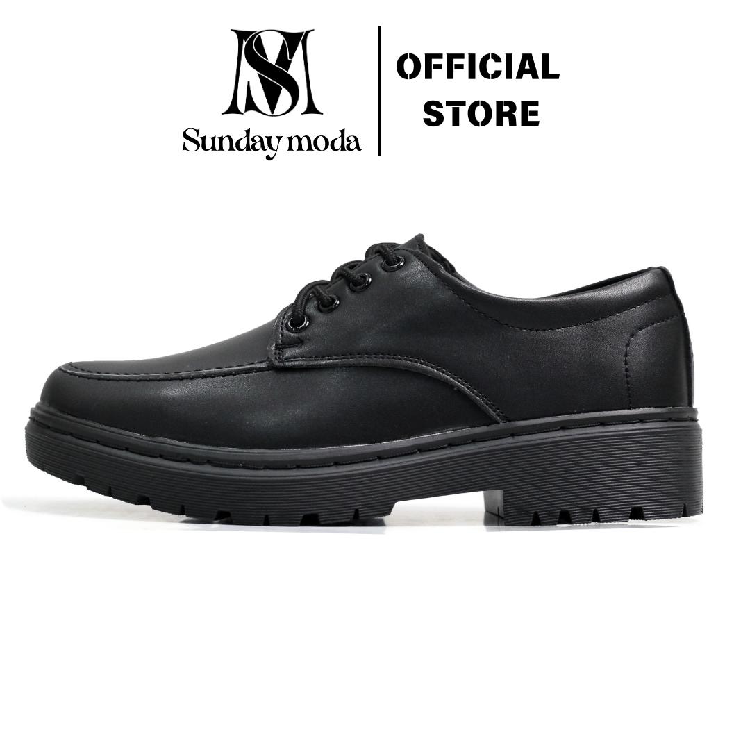 Giày Derby Chunky Sunday Moda Form Công Sở Đế Cao Su Đúc Nguyên Khối 6cm Thời Trang D202