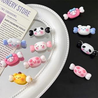 Miếng Decor Kẹp Tóc Mini Hình Kẹo Sanrio, Decor Cặp Tóc Hàn Quốc Màu Hồng Nhiều Màu Cute Mini Cho Bé đồ 1k free ship