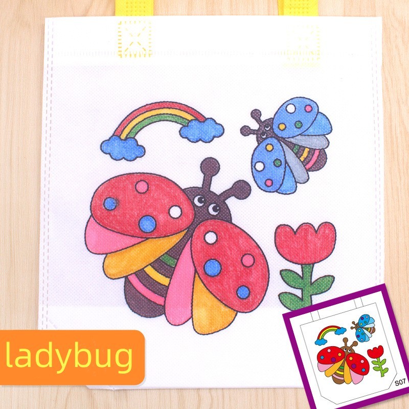 Optional Design DIY Graffiti Bag Handmade Painting Non-Woven Bag Children Lootbag treats/Paninda