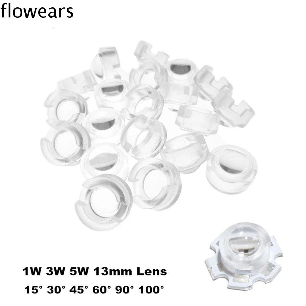 FLOWEARS Đèn LED LED PCB Ống kính acrylic lồi cho IR CCTV Ống kính phản xạ Ống kính chuẩn trực Ống kính LED Ống kính acrylic Ống kính 13mm Ống kính mini