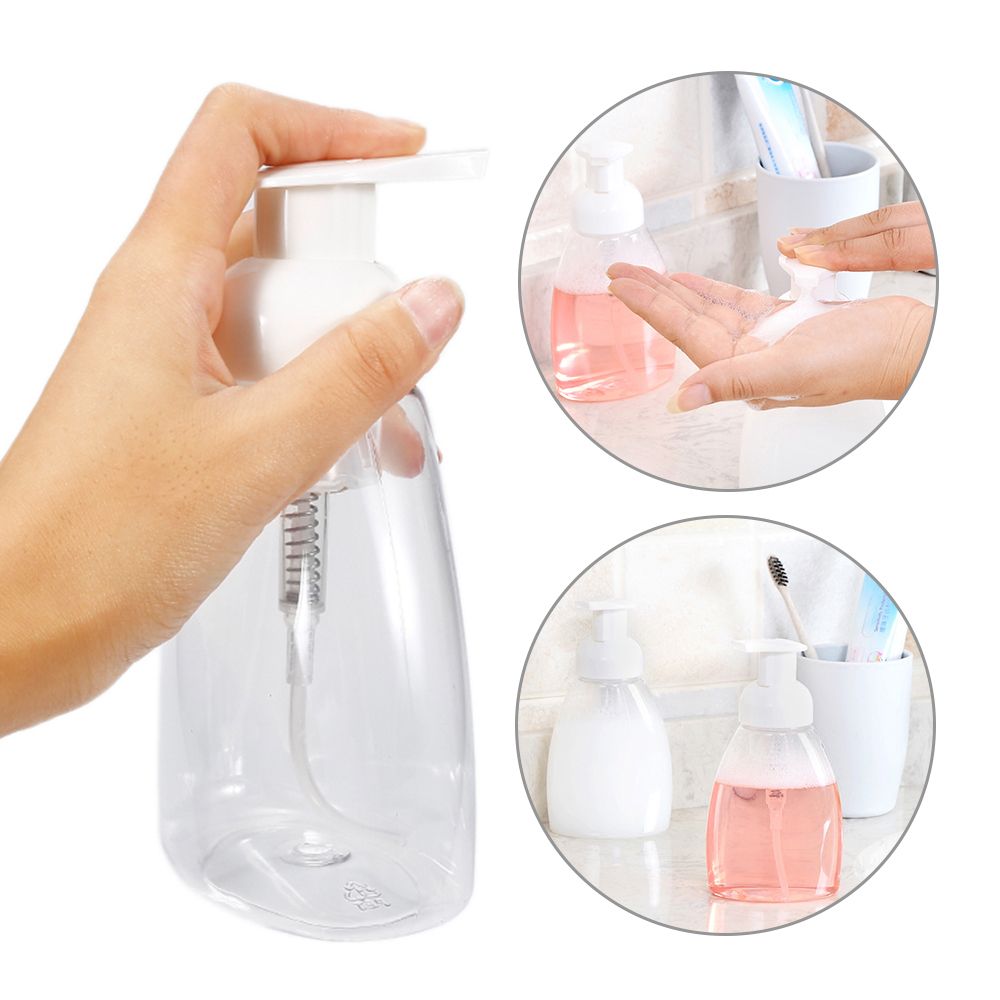 1PC 100ml PET Foaming Spray Bottle Plastic Foam Pump Soap Dispenser Bottle