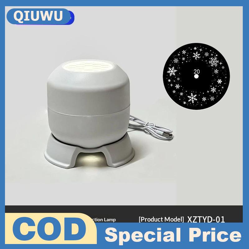 QIUWU Led Đầy Sao Đại Dương Chiếu Ánh Sáng Với Bộ Đếm Thời Gian Xoay Năng Động Chiếu Ánh Sáng Ban Đêm Mềm Mại Cho Bé Nursery Trang Trí Nội Thất