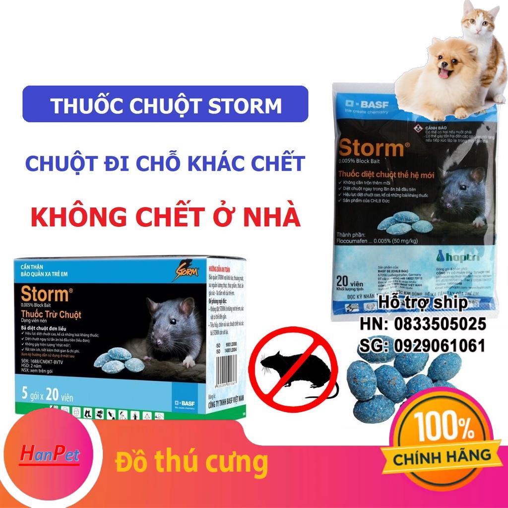  THUỐC CHUỘT STORM HỘP 5 GÓI  mỗi gói 20v  