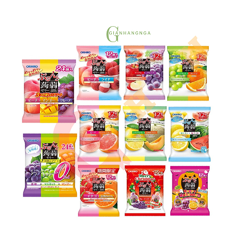 [AV]Thạch trái cây Orihiro Nhật Bản gói 2 vị 240gr