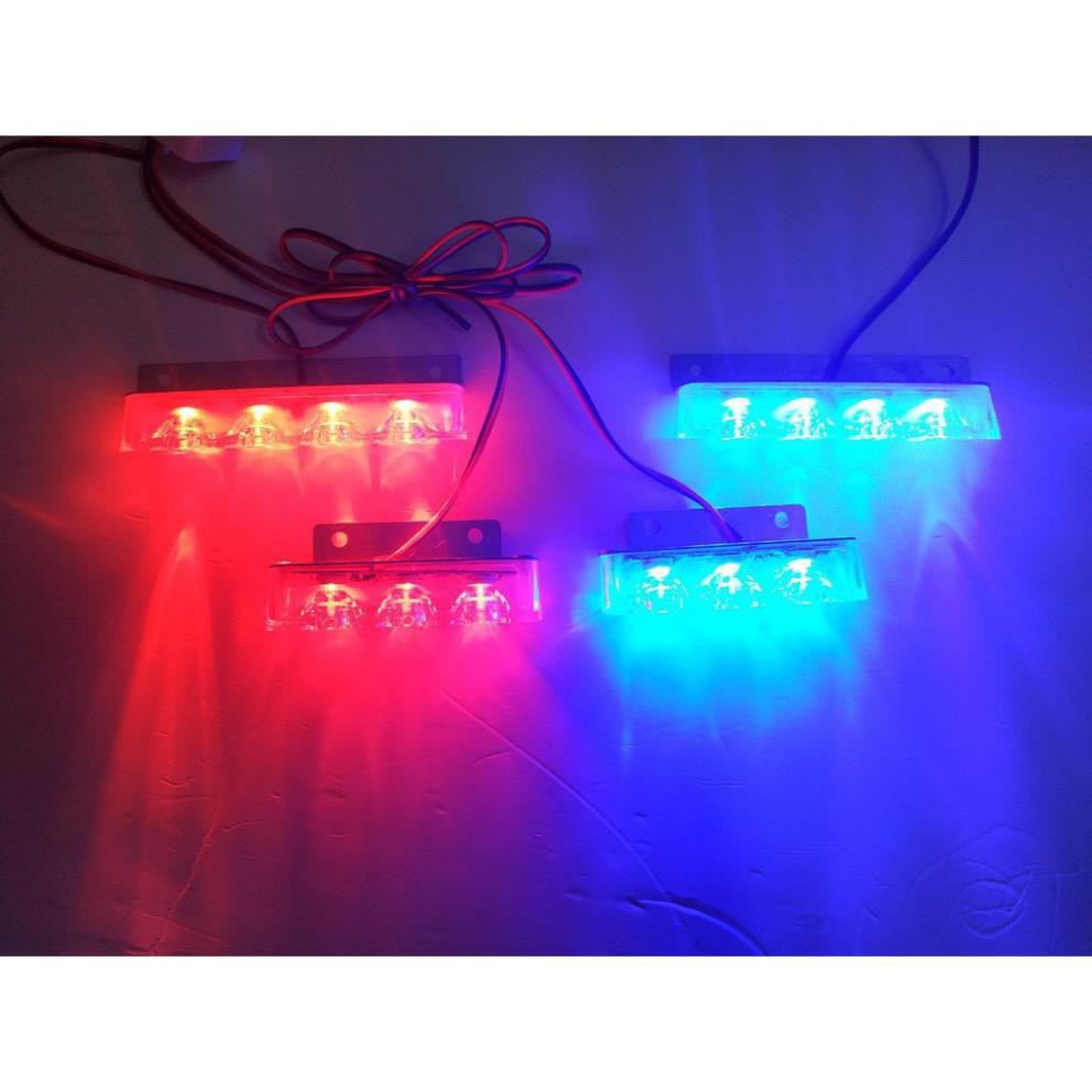 ĐÈN LED POLICE CHỚP CẢNH SÁT KIỂU 6 BÓNG LED- GIÁ 1 CẶP