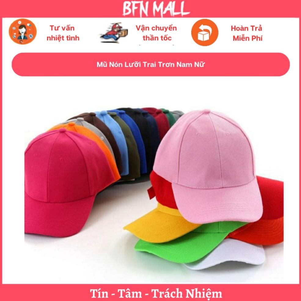 Mũ Nón Lưỡi Trai Trơn Nam Nữ