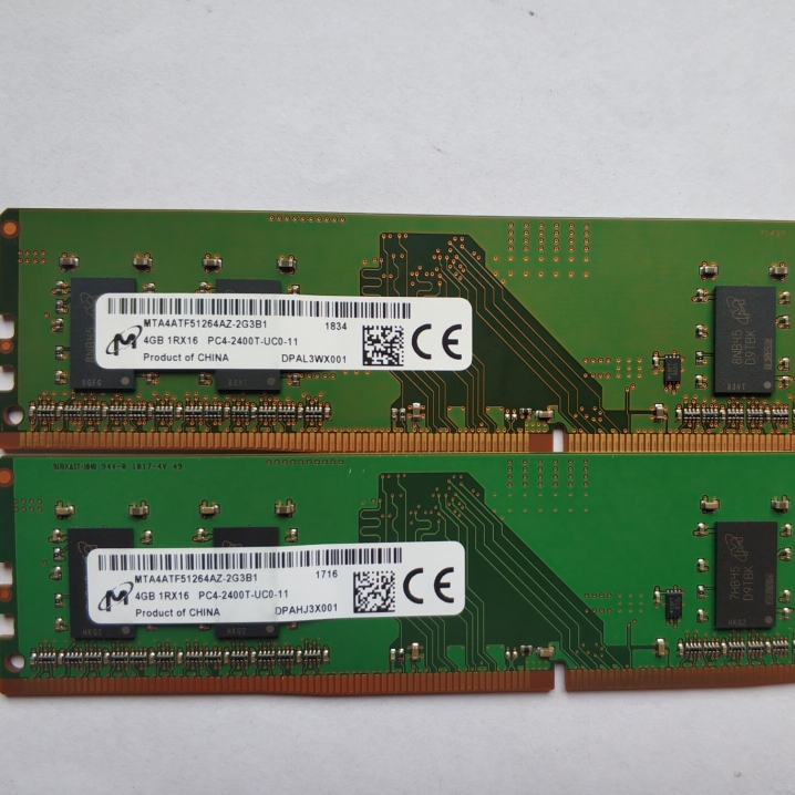 Gốc Micron 4G 1rx16 PC4-2400T DDR4 2400 Máy tính để bàn mô-đun bộ nhớ RAM