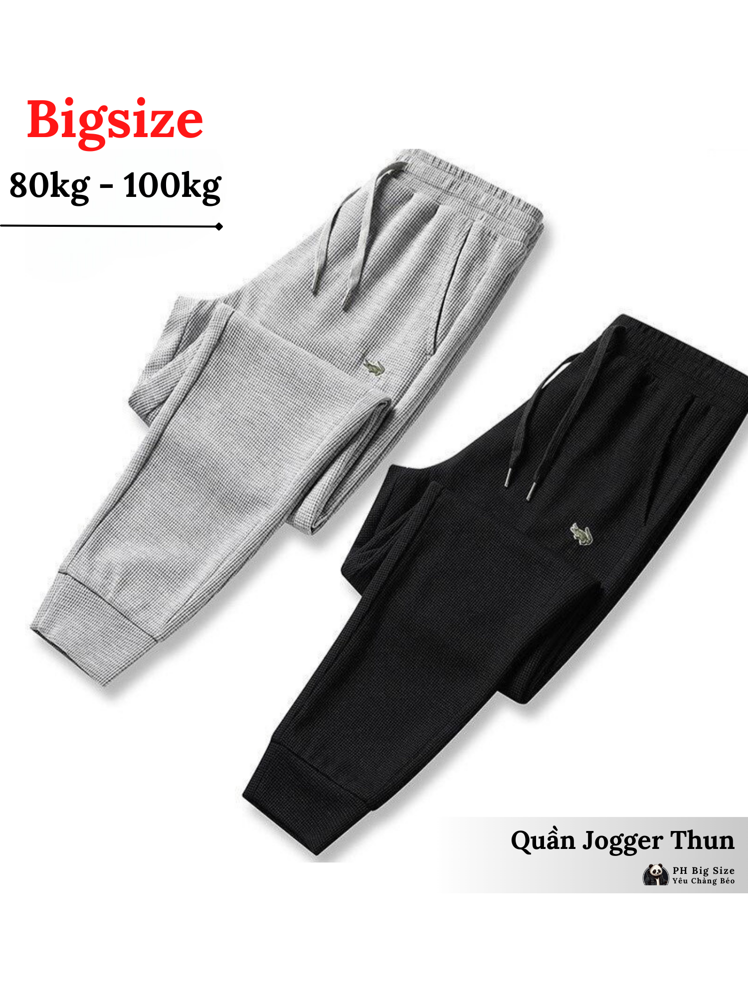 Big size 80kg - 100kg| Quần Dài Thun Jogger size lớn size to ngoai cỡ cho người béo | 0149