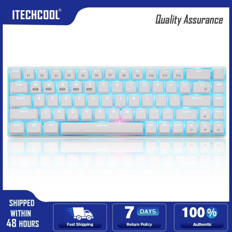XM-RF68 Mechanical 68Key 3 Mode Bluetooth 2.4G Type-C Keyboard for Desktop Singapore