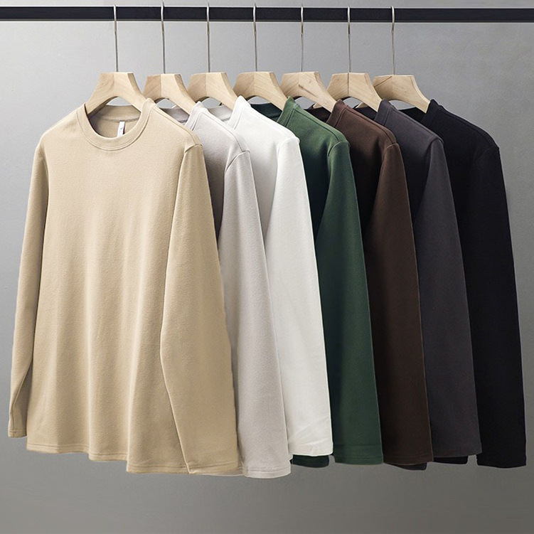 Áo Giữ Ấm Nam Áo Thun Dài Tay Áo Thu Lót Nhung Áo Thu Giữ Nhiệt Thoải Mái Cho Nam