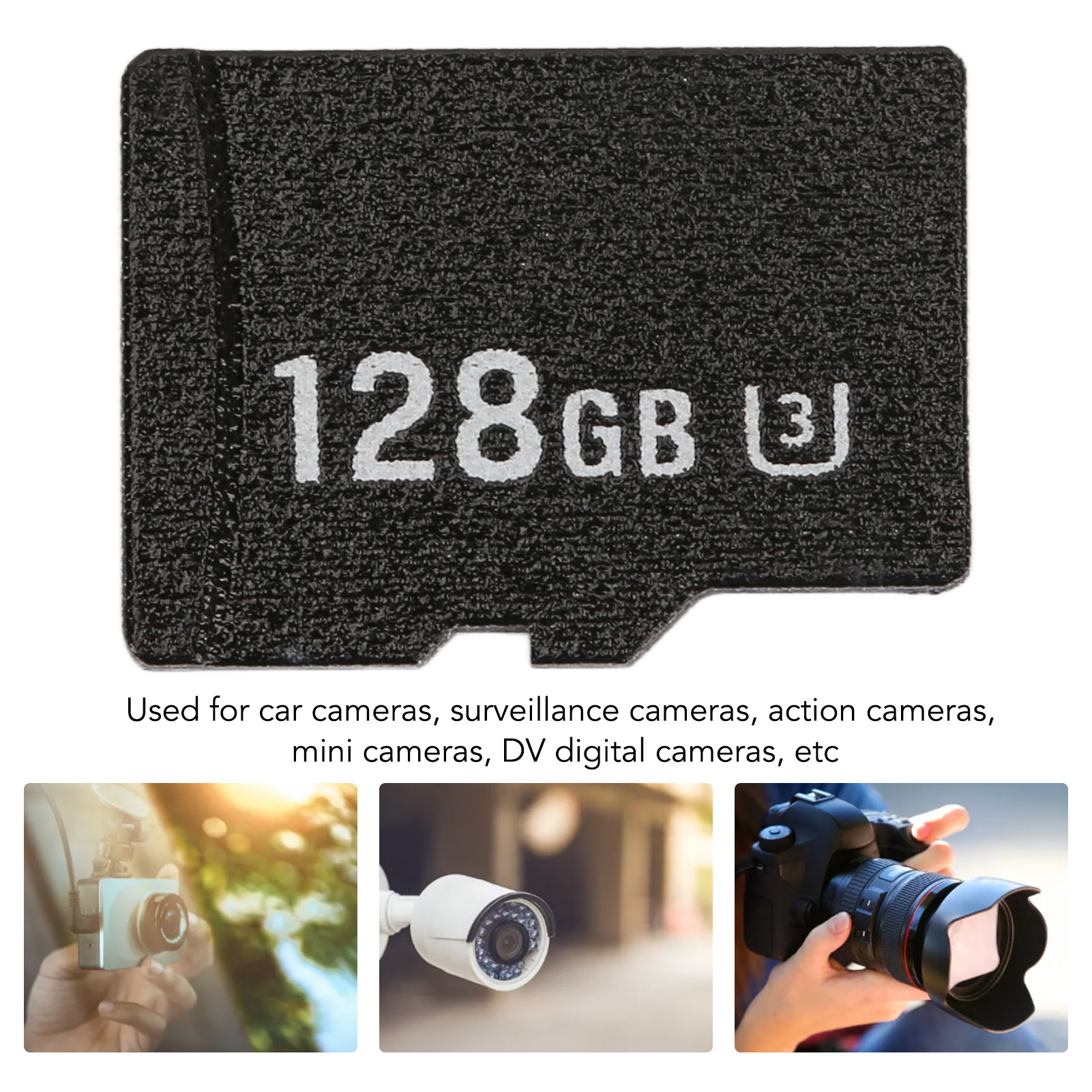 Thẻ nhớ TF U3 tốc độ cao 32GB 512GB đọc lên đến 80Mb S ghi lên đến 30MB S cho xe Camera hành trình với Dễ dàng cắm và chạy (128GB)