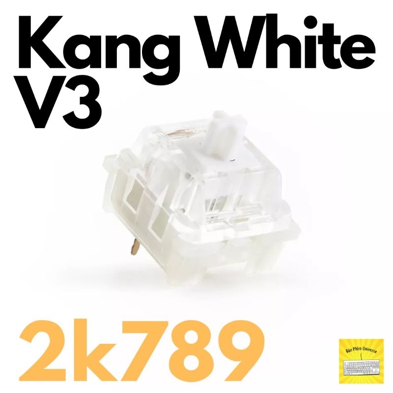 [Sẵn] Switch ktt kang white v3 |kang white v3 switch cho bàn phím cơ bản - switch linear 3 pin pre-lube siêu rẻ
