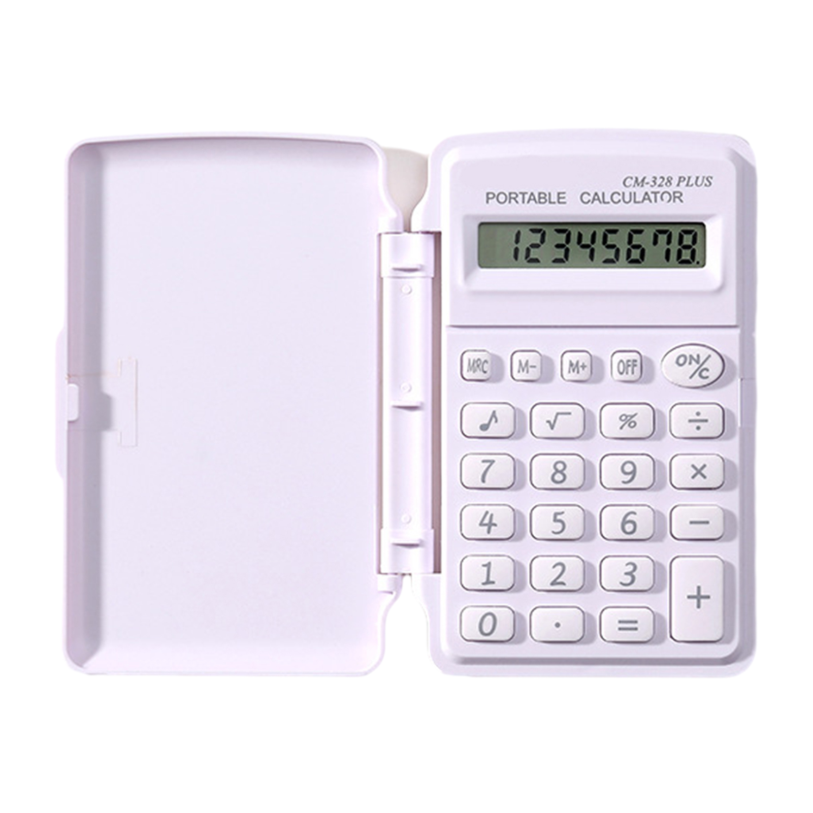 Lightweight Smart Sleep Calculator Portable Mini Calculator Cover 8-digit Large Lcd Display Big Buttons Battery Operated Student Office Desktop Finance Calculator Compact and Durable for Asia