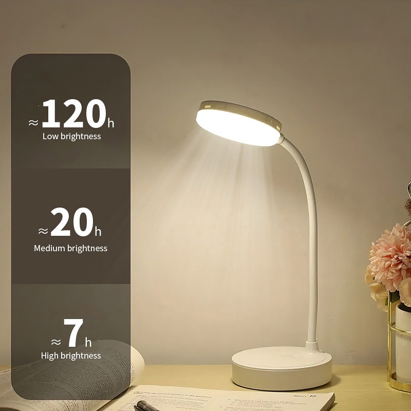 100% Original Lampu Meja LED Lampu Belajar 3 Warna Lampu Malam Untuk Perawatan Mata Anak Pengisian Daya USB Dapat Dilipat Lampu Kamar Tidur Lampu Belajar Lampu Lampu LED