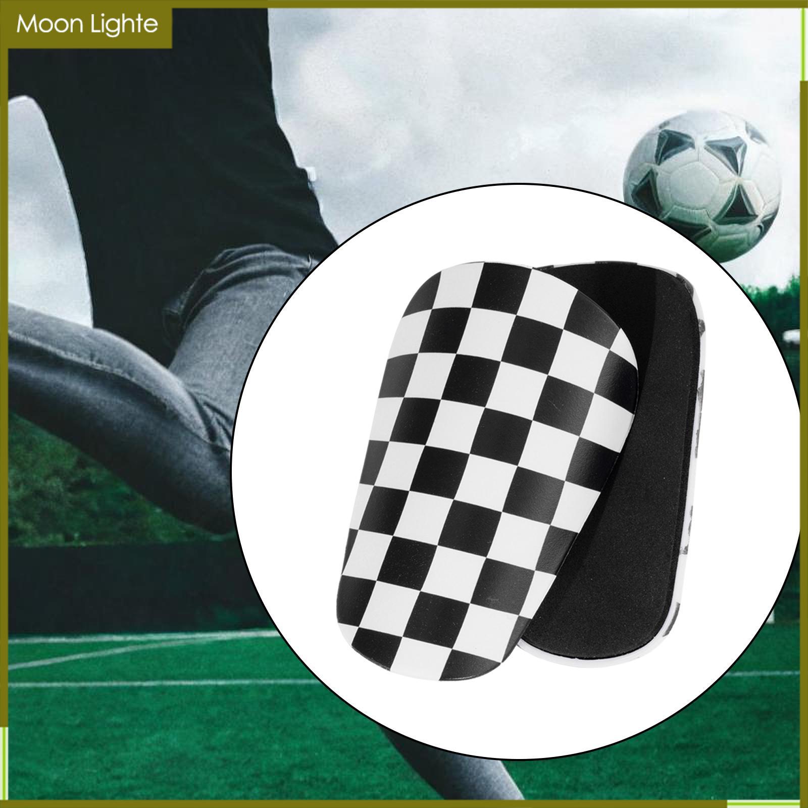 Moon Lighte 2x Mini Soccer Shin Guards Portable Comfortable Lightweight Protective Soccer Equipment Protector for Men Outdoor Sports Adult