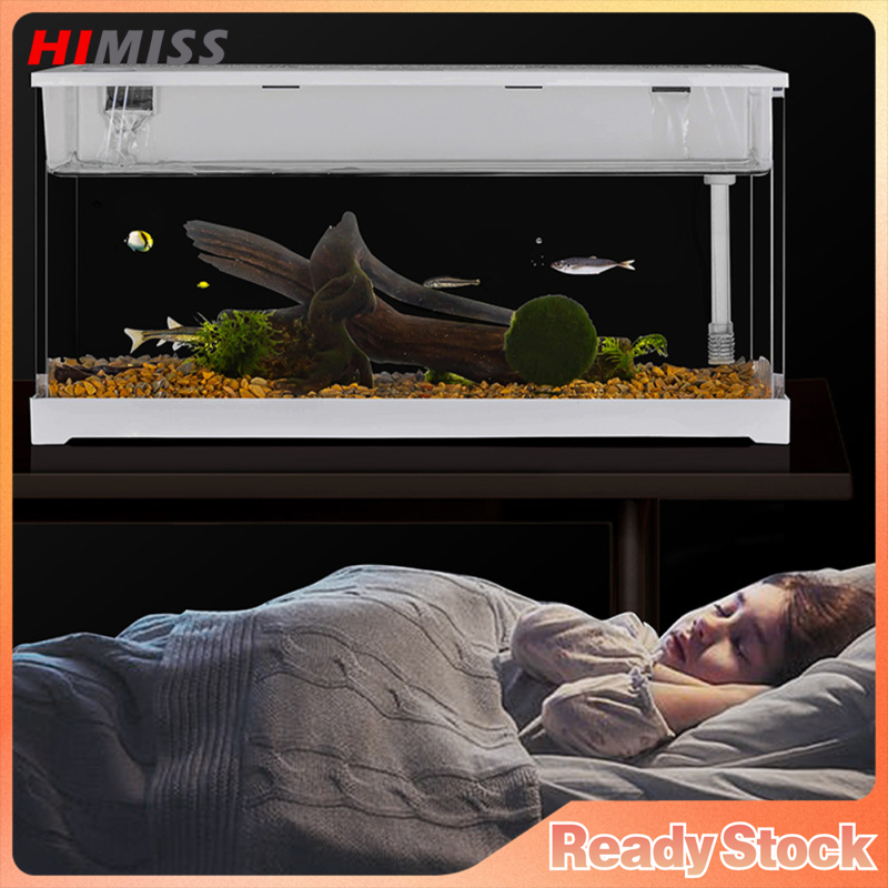 Betta Fish Tank, Clear Acrylic Aquarium Tank Bowl For Goldfish Small Fish, Top Circulating Filtration System, Silent Water Pump, Home Office Desktop Decorative ราคา 954 บาท*ส่งฟรี