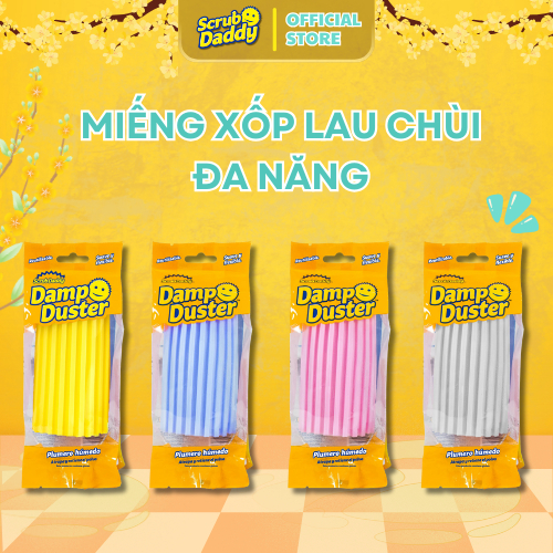 Miếng bọt biển lau bụi mọi ngóc ngách Damp Duster, miếng xốp lau chùi đa năng