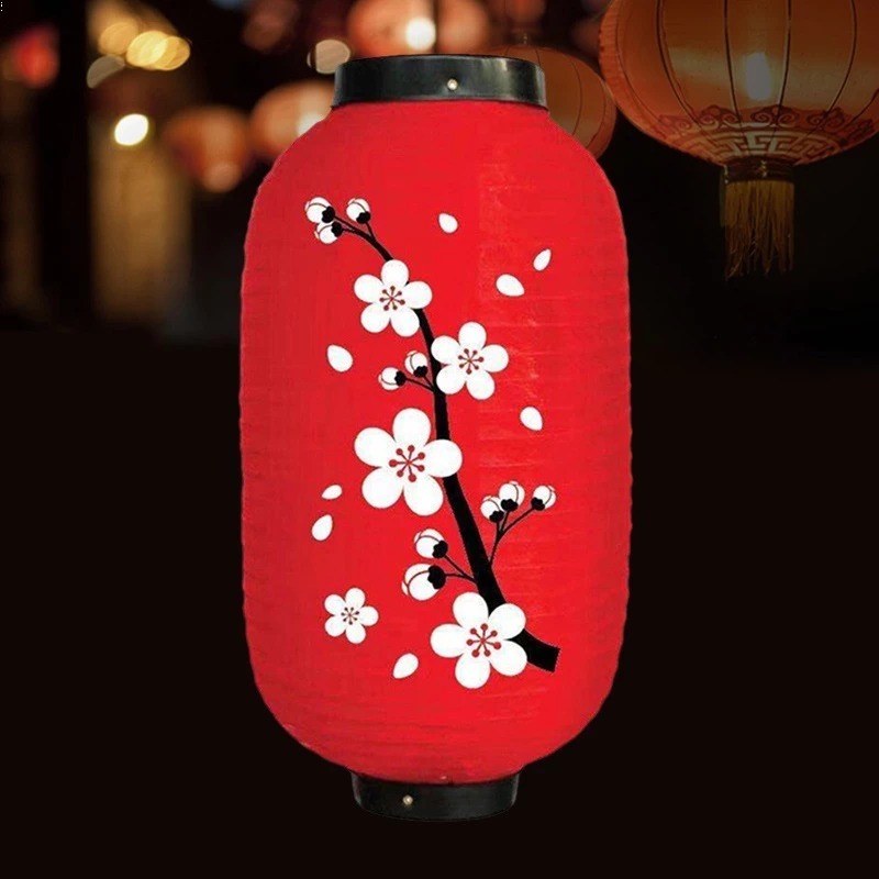 2pcs Lampion Gantung Jepang Lampion Cina Putih Lampion Jepang Gantung Outdoor Untuk Restoran Jepang