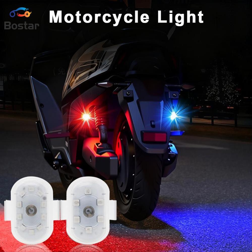 Bostar điều khiển từ xa không dây đèn nhấp nháy với đa-màu flash có thể sạc lại đèn cảnh báo cho xe xe máy bay không người lái an toàn Navigation đèn