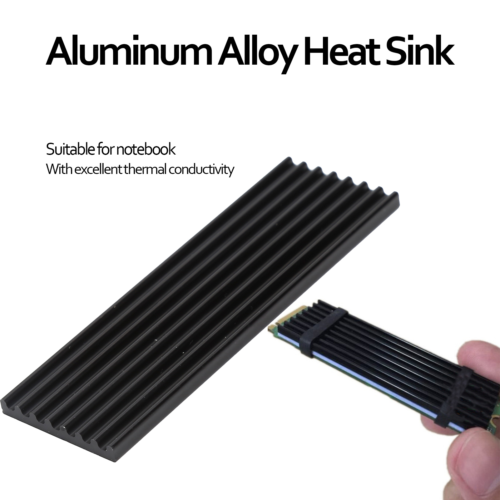 Garosa Tản Nhiệt Nvme M.2 Nvme Nhiệt Miếng Lót Tản Nhiệt Hợp Kim Nhôm Làm Mát Áo Thay Thế Cho Laptop PCIE M.2 Ổ SSD Giá 28,000 Đồng*Miễn phí vận chuyển