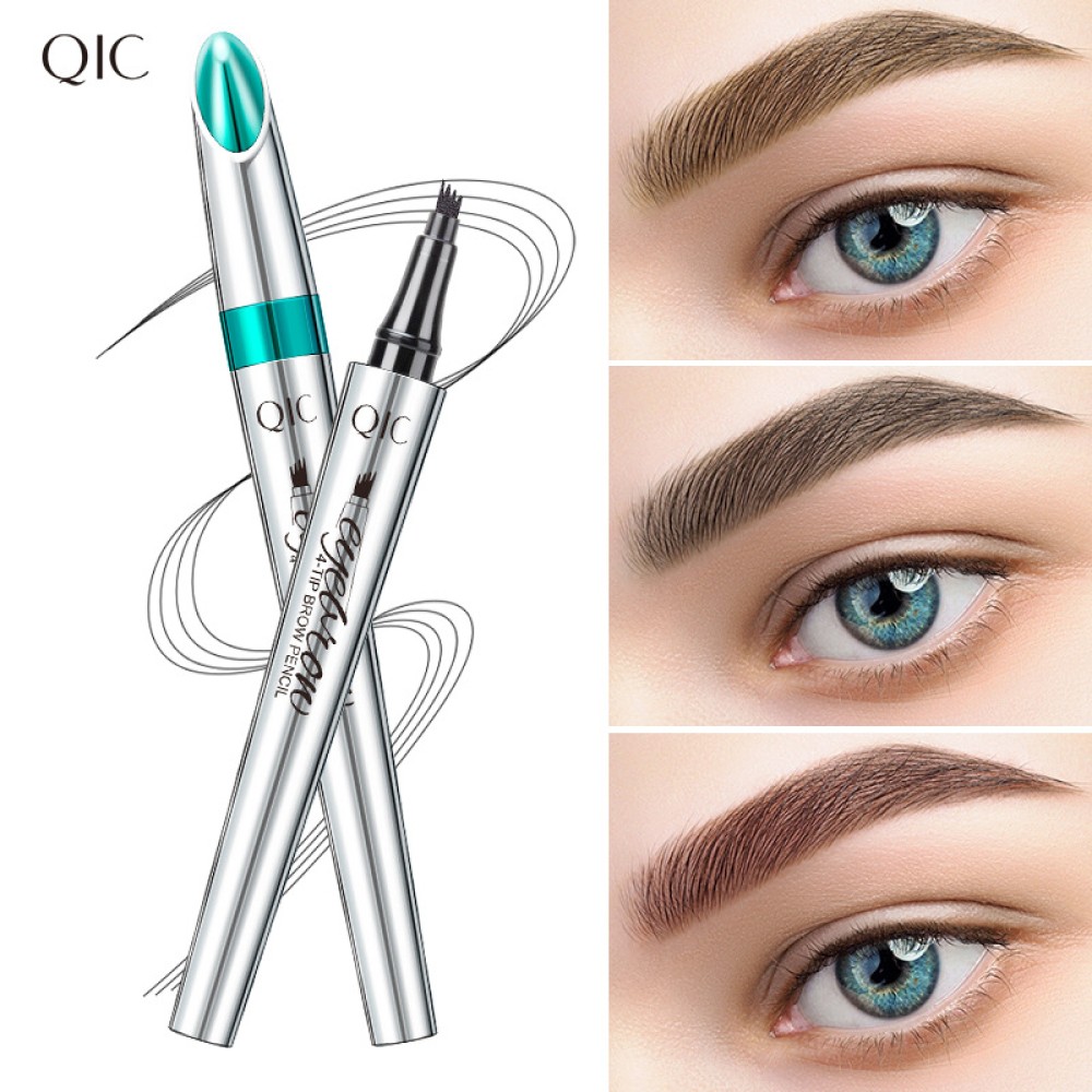 Qic Bốn Nĩa Bút Lông Mày Chống Thấm Nước Và Không Phai Màu Mô Phỏng Bốn Móng Vuốt Chất Lỏng Nước Hoang Dã Bút Lông Mày Làm Đẹp Trang Điểm 🔥lzb031🔥