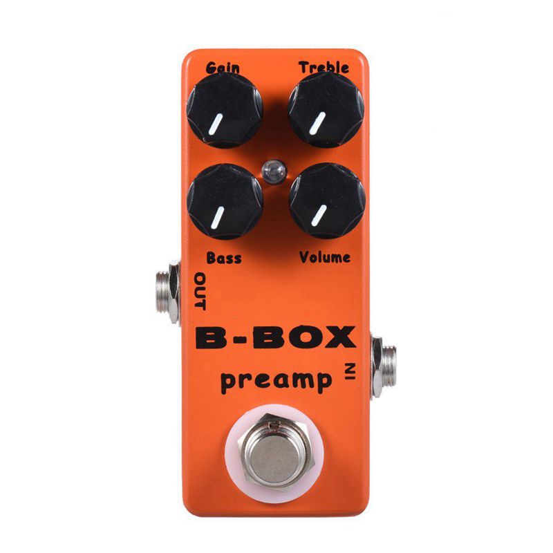 (TOVS) B-Box Electric Guitar Preamp Overdrive Effect Pedal Full Metal Shell True Bypass