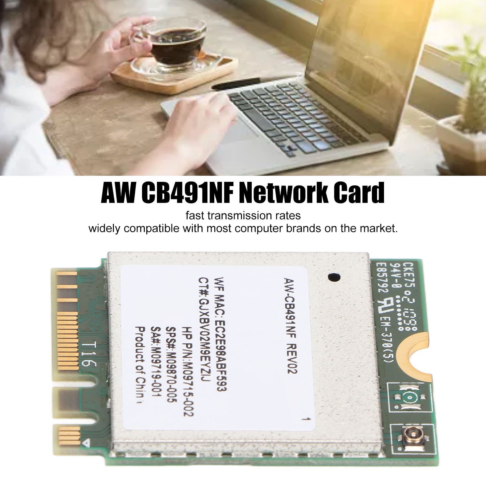 Rtl8821ce Card Wi-Fi M.2 không dây tốc độ cao Card mạng cho công việc