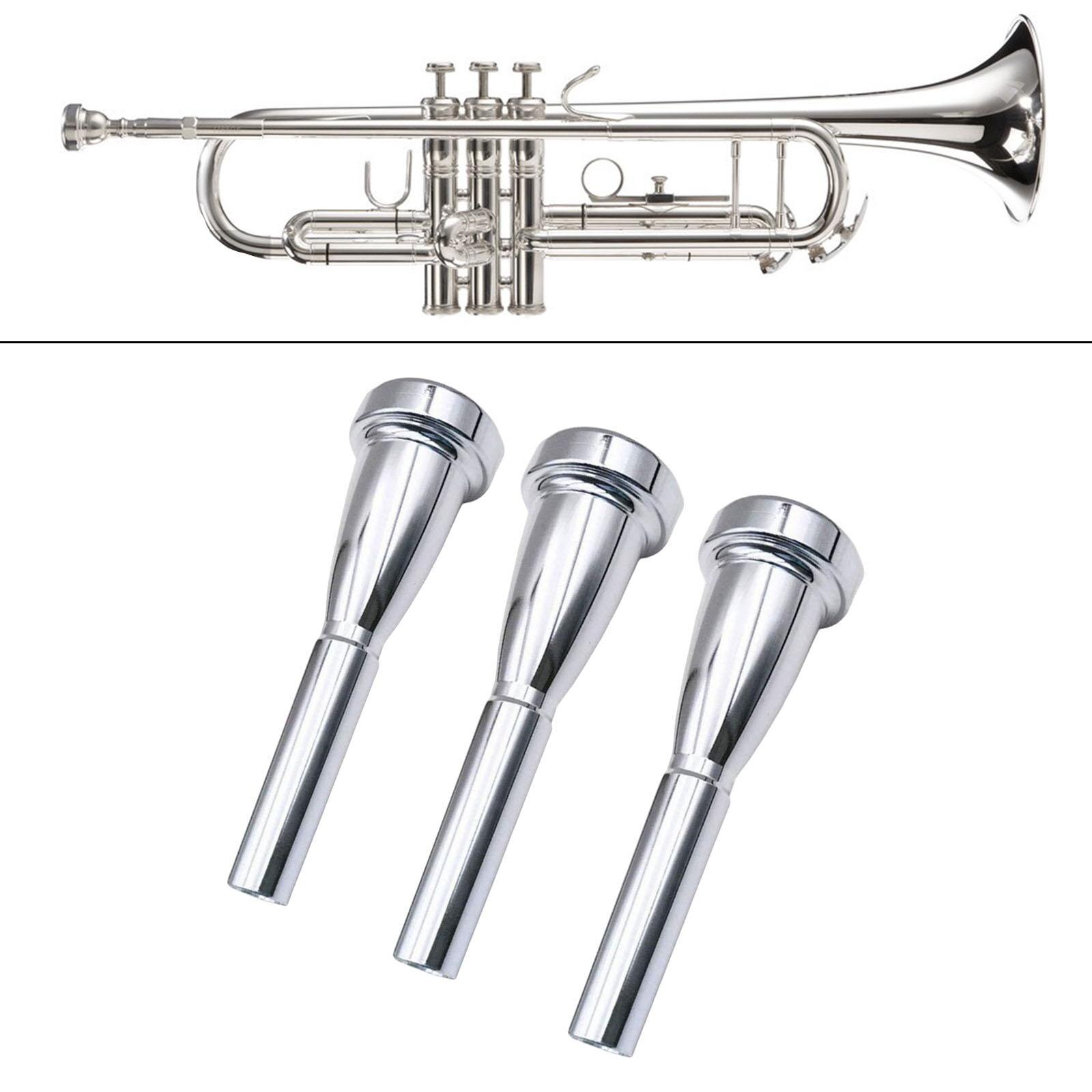 3Pcs Trumpet Mouthpiece 3C 5C 7C Size Musical Instruments Accessories for Students Professional Players