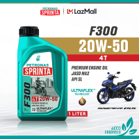 PETRONAS Sprinta for Yamaha Sniper 155 2019 to 2026 F300 4T 20W-50 Premium Engine Oil