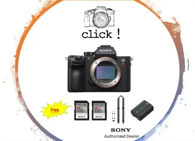 Sony ILCE-7RM3A Body / A7RM3A (Free Sony 2 X SF-M64 + Sony NP-FZ100 Battery + Peak Design Slide)