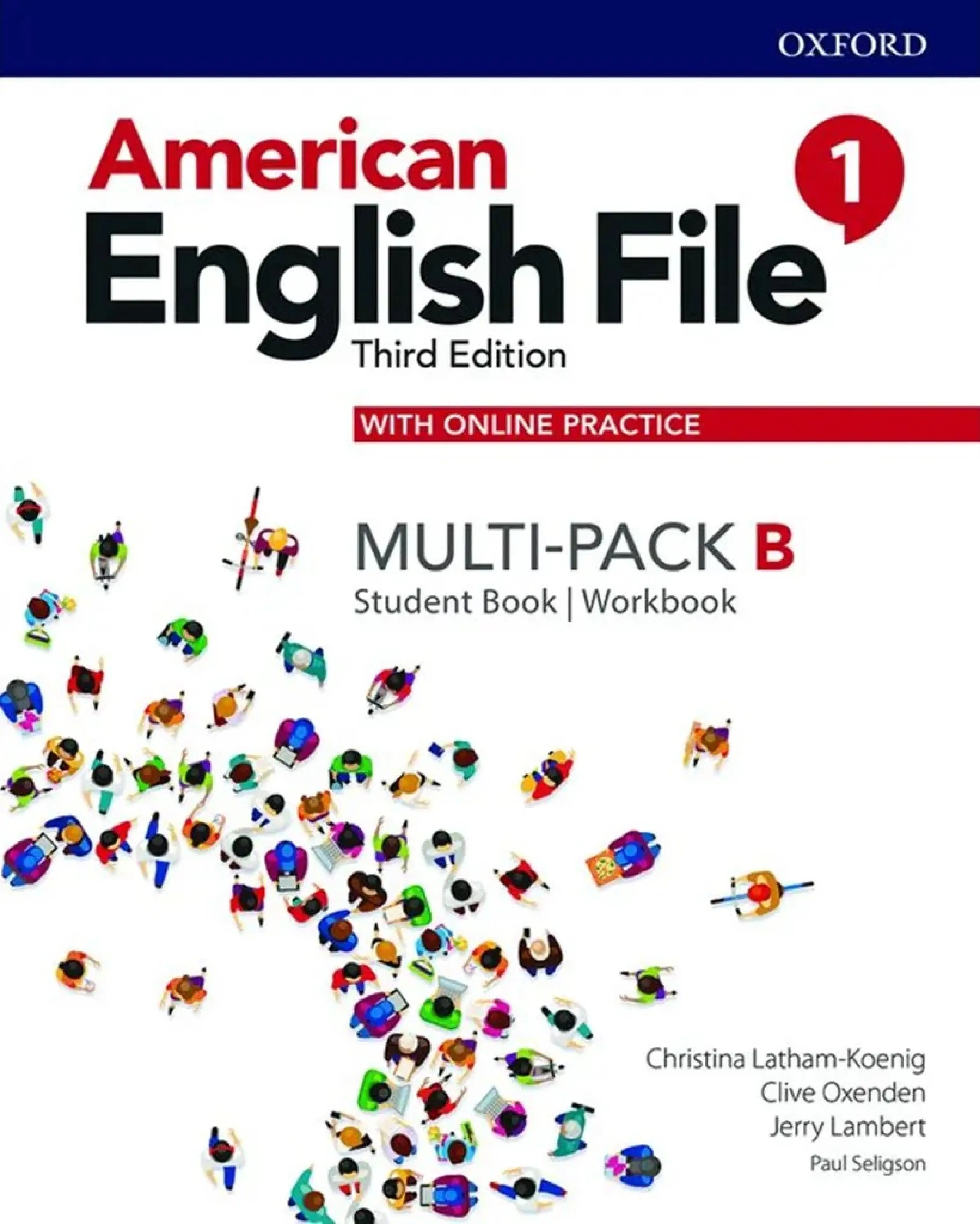 Bundanjai (หนังสือเรียนภาษาอังกฤษ Oxford) American English File 3rd ED 1 Student Book Workbook B with Online Practice (P)
