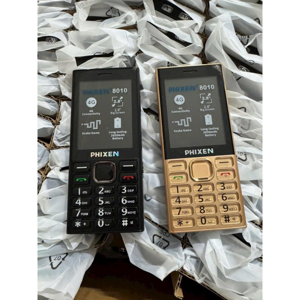 Phixen 4g Phone Version 8010, Super Beautiful Metal Frame, Large Keyboard - 12 Month Warranty - 2