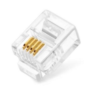 500 PCS SKU-1299 KONEKTOR RJ11 CONNECTOR 4 PIN TELEPON RJ 11 JACK TELEPHONE - Elvoir Store Harga  157,000 Ringgit*Penghantaran Percuma