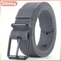 Elbbkg Mens Belt Porous Canvas Pin Buckle Leather Belt Outdoor Belt Womens Trendy Eyelet Belt With Jeans Belt For Men Women
